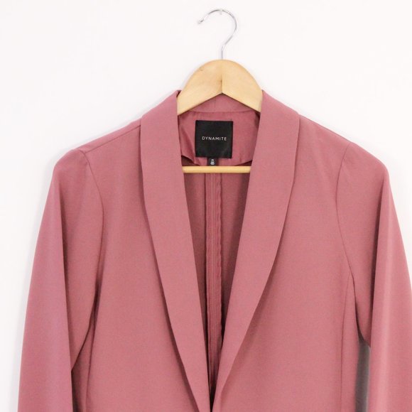 Dynamite Dusty Rose Pink Blazer - Picture 4 of 6